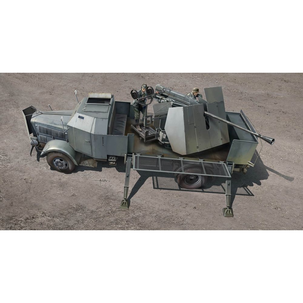 Bachmann Europe plc - German Army L4500A WWII Armoured Gun Truck w